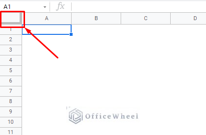 the row-column pane - how to freeze columns in google sheets