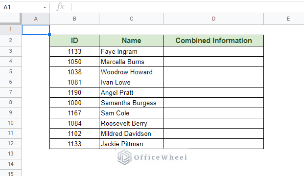 primary worksheet - how to merge cells in google sheets without losing data