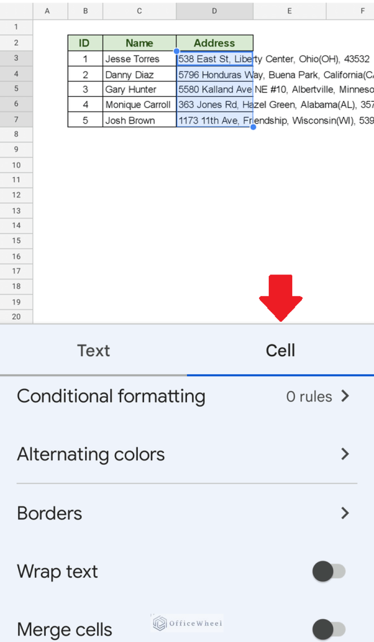 How to Wrap Text in Google Sheets (4 Ways) - OfficeWheel