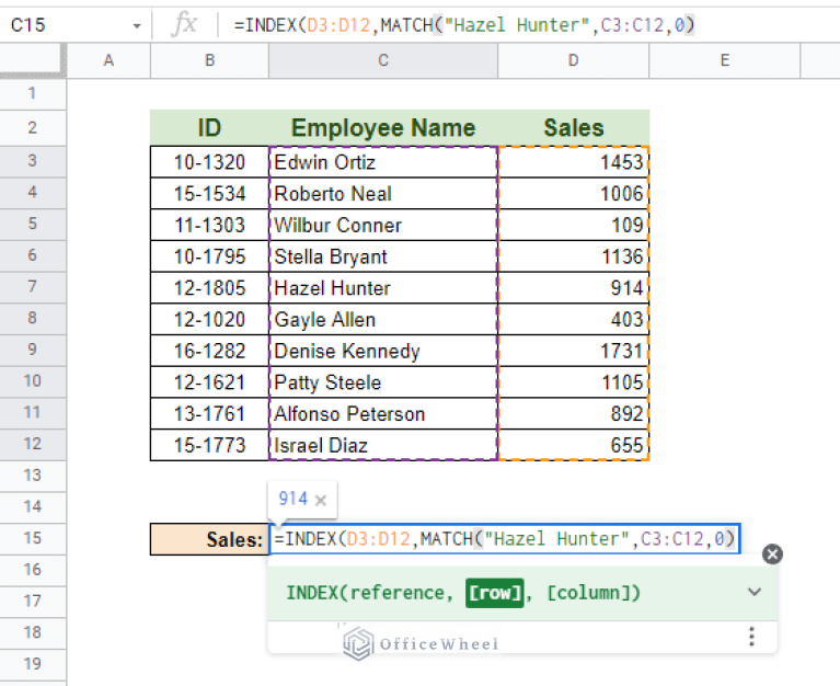 Using INDEX MATCH in Google Sheets - A Deep Dive