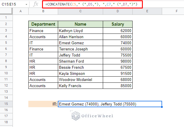 Cleaning up IT department names