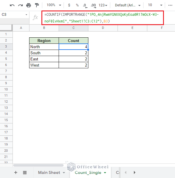 using spreadsheet key for IMPORTRANGE