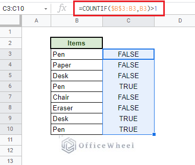 adding Boolean condition to COUNTIF formula
