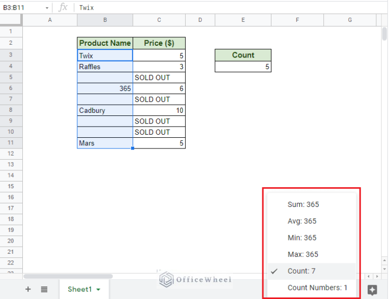 Using COUNTIF to Count Non-Blank Cells in Google Sheets