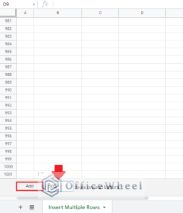 How to Insert Multiple Rows in Google Sheets (4 Ways) - OfficeWheel