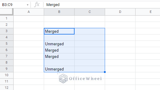 how to unmerge cells in google sheets with clear formatting option