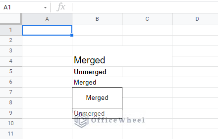 table before with formatting