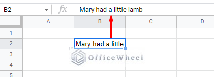 clip wrapping in Google Sheets