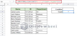COUNTIF Contains Text in Google Sheets (4 Ways) - OfficeWheel