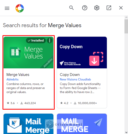 Google Sheets add-on market