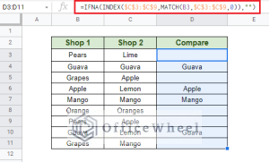 Compare Two Columns in Google Sheets (5 Easy Ways) - OfficeWheel