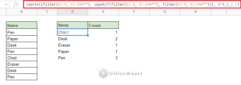 Cleaning up data for count
