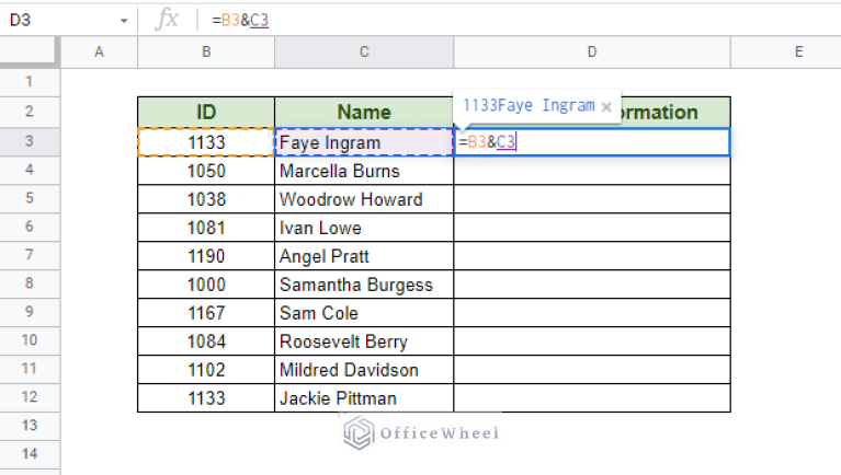 How to Merge Cells In Google Sheets Without Losing Data - OfficeWheel