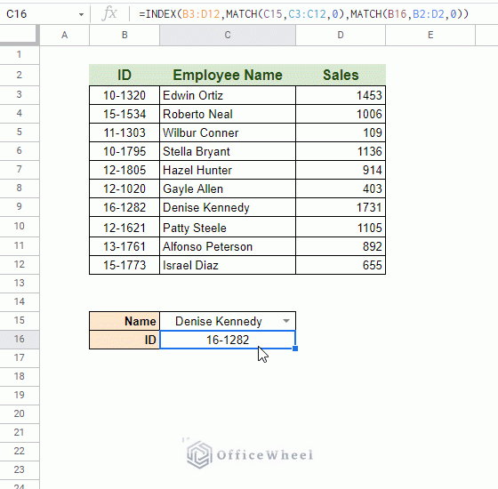 index match google sheets with multiple criteria animated