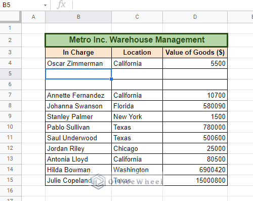 new row inserted by macro in Google Sheets