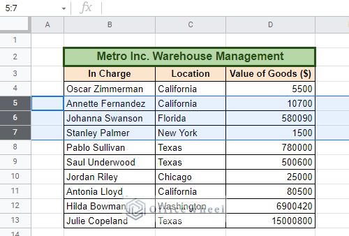 select multiple rows