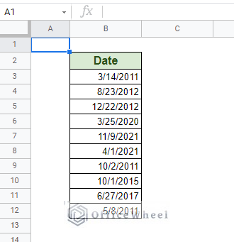 date column for how to sort by date in google spreadsheet