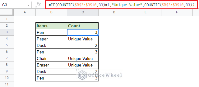 adding IF condition to COUNTIF