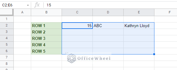 Table unmerged