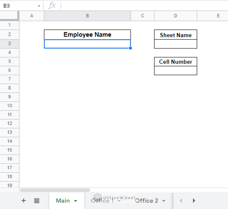 Indirect Sheet Name in Google Sheets (Easy Steps) OfficeWheel