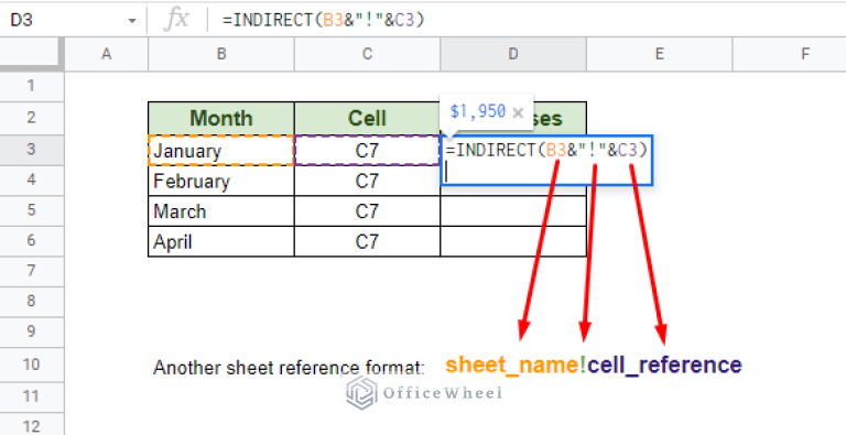 Dynamic Cell Reference in Google Sheets (Easy Examples)