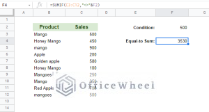 How to Use SUMIF in Google Sheets (With Examples) - OfficeWheel