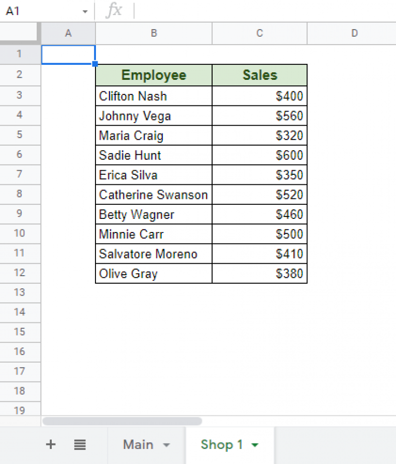 Reference Cell in Another Sheet in Google Sheets (3 Ways) - OfficeWheel