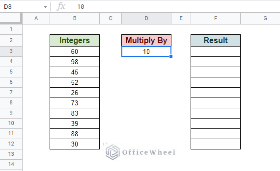 second dataset to use cell value in formula in google sheets