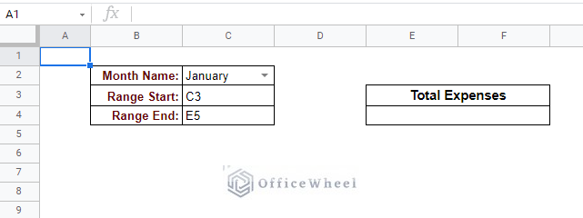 new look for the Expenses worksheet