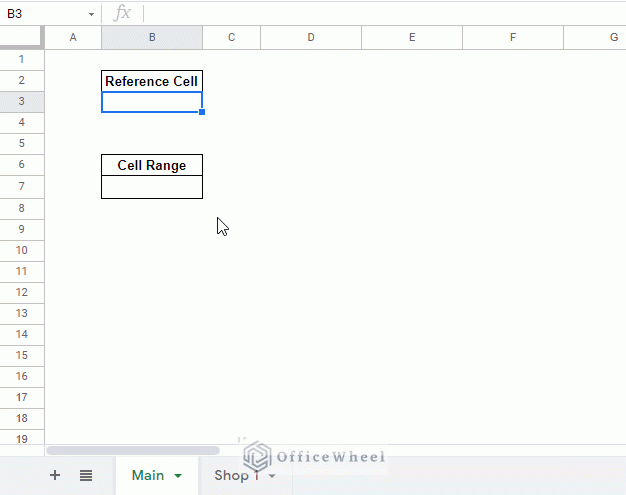reference cell in another sheet in google sheets animated