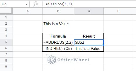 address and indirect function combination