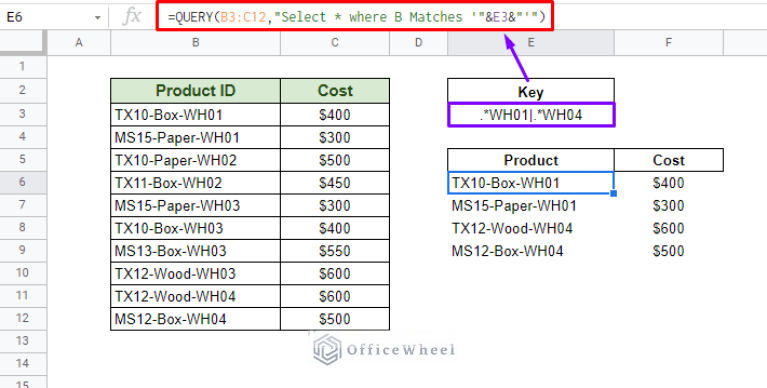 How to Query Cell Reference in Google Sheets - OfficeWheel