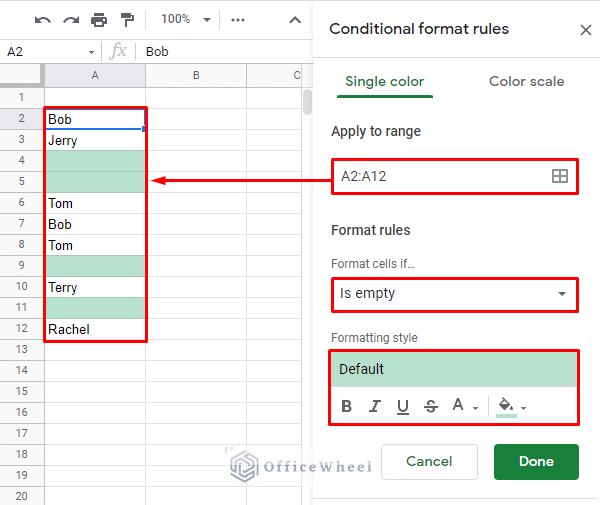 How to Use Conditional Formatting in Google Sheets