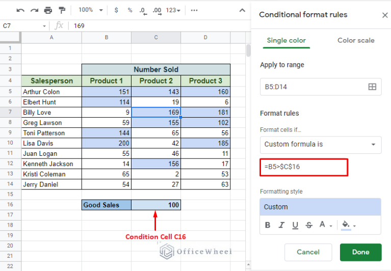Using Conditional Formatting With Custom Formula In Google Sheets using-conditional-formatting-with-custom-formula-in-google-sheets