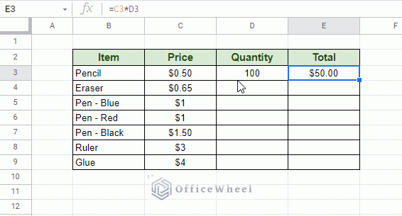 wrong results with fill handle