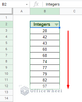 how to sort numerically in google sheets using the filter option