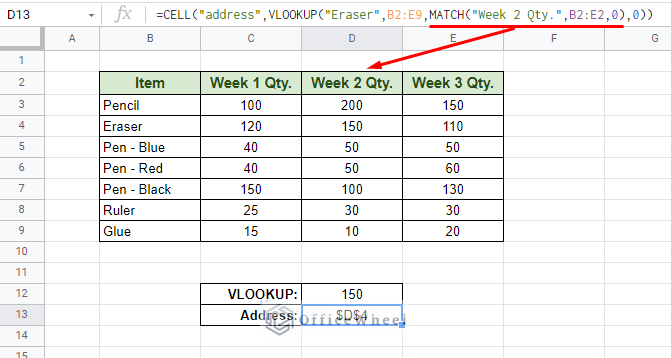 adding match function to dynamically add column number