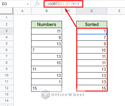 using a multiplier to typecast and sort by value in google sheets
