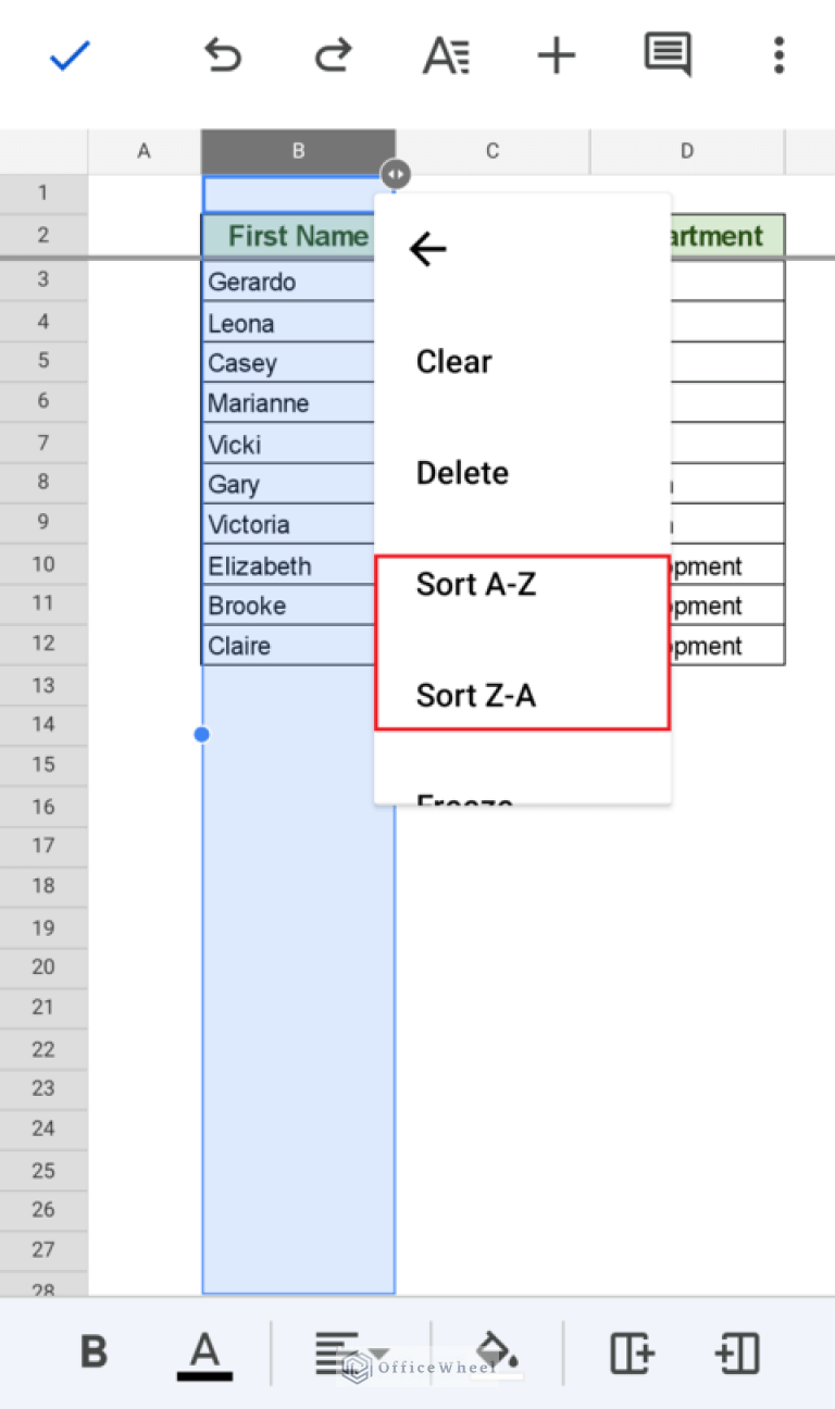 How to Sort Alphabetically in Google Sheets (3 Ways)