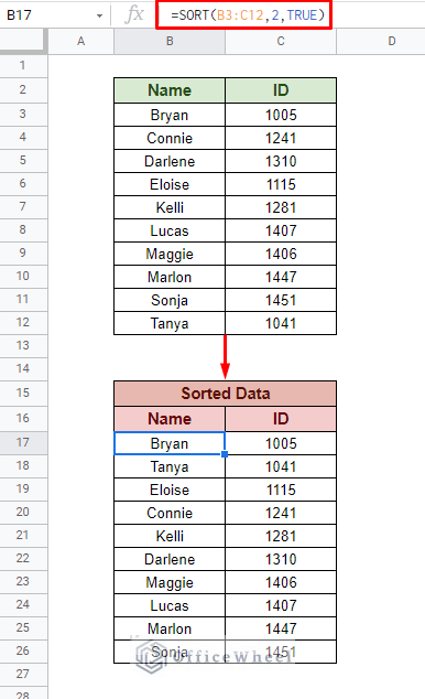 using sort function for multiple columns