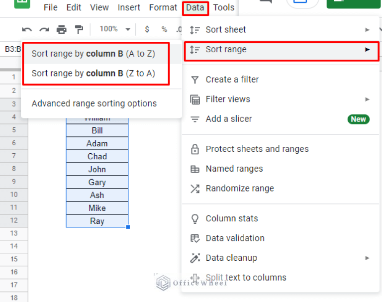 How to Sort Alphabetically in Google Sheets (3 Ways)