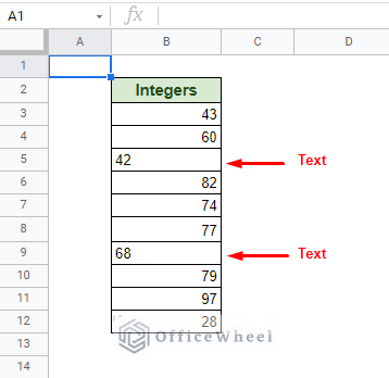 text and number alignment in a cell