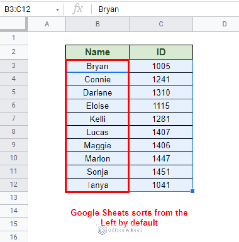 How to Sort by Number in Google Sheets (4 Ways) OfficeWheel
