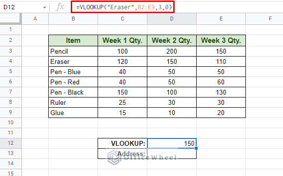 using vlookup to extract data