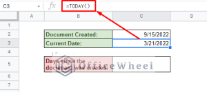 Count Days From Today in Google Sheets (5 Easy Ways) - OfficeWheel