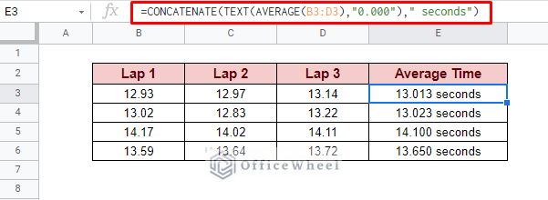 concatenating formula and string in google sheets