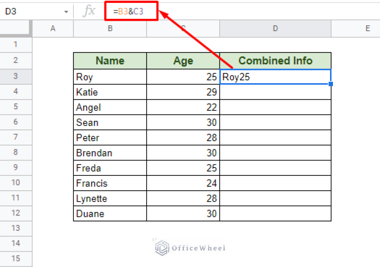 How to Concatenate Number and String in Google Sheets OfficeWheel