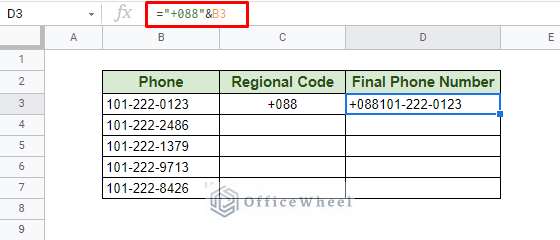 using ampersand to concatenate strings in google sheets