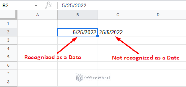 How to Put Date in Google Sheets (3 Easy Ways) - OfficeWheel