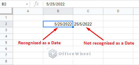 date formats that google sheets recognizes by default
